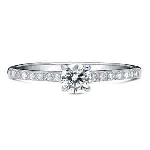 Solitaire 0.35ct CZ Ring in Sterling Silver