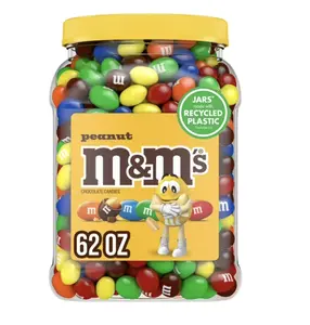 M&M'S Peanut Milk Chocolate Candy, 62 oz.