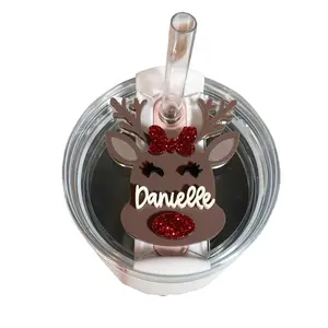 Reindeer 40 oz Tumbler Cup Topper