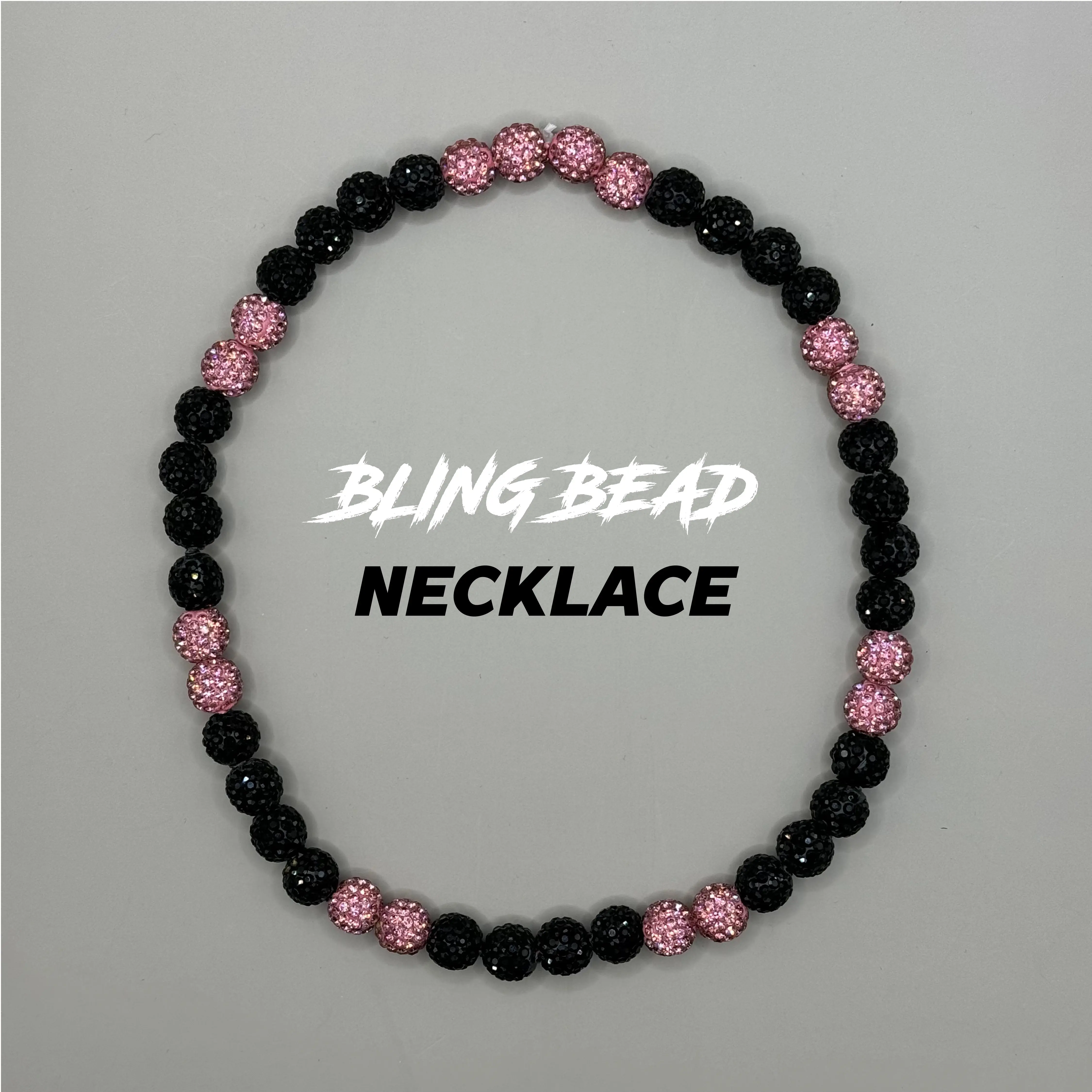 RAD - Bling Bead Necklace (Black/Pinks)