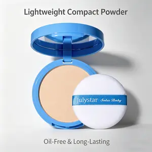 Matte Oil Control Setting Powder with Powder Puff, Lightweight Waterproof Formula for Face, Blurring and Brightening Effect, Long-Lasting Flawless Makeup Finish, Ideal Daily Beauty Cosmetic for Women and Girls, Natural Soft Focus Look