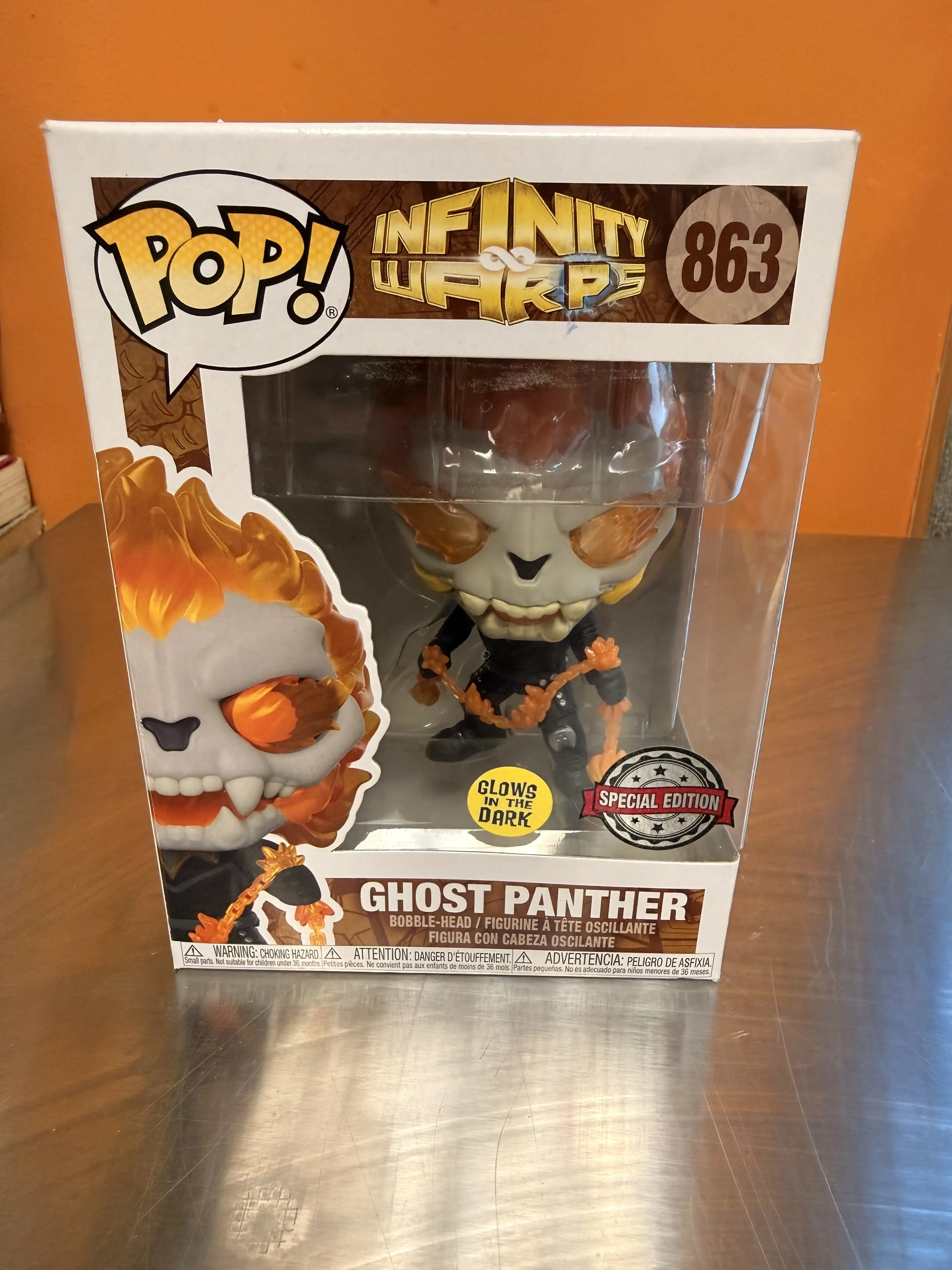 Ghost Panther #863 Funko Pop, Collectible Toy, Home Decor Item, Holiday Gift for Entertainment Enthusiasts