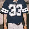 DealsForYouDays Spring To Summer Jersey Shirts Mesh Number Graphic Crew Neck Short Sleeve Streetwear Tee Loose Tops