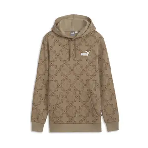 PUMA Mens Logomania Graphic Hoodie Casual Outerwear Casual - Brown