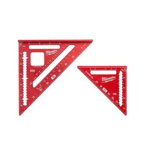 Milwaukee 7 in. Rafter Square and 4-1/2 in. Aluminum Trim Square Set