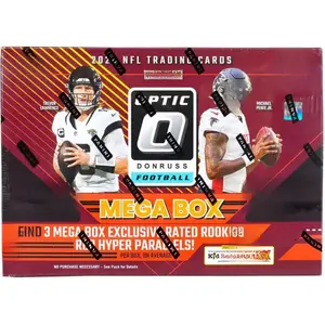 2024 Panini Donruss Optic Football Hobby Mega Trading Card Box (Three Rated Rookie Red Hyper Parallels Per Hobby MEGA Box!