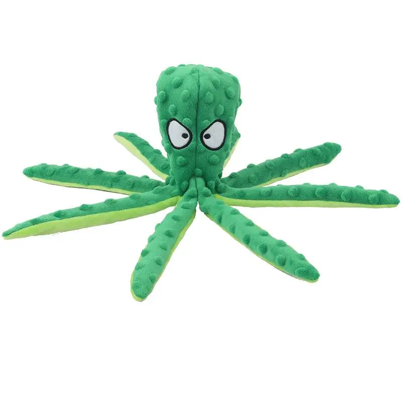 Cute Stuff Octopus Design Plush Dog Toys, Durable Bite-resistant Dog Chew Toy for Small Dogs, Pet Chewing Plushies, Adorable Stuffed Animals Plushie T