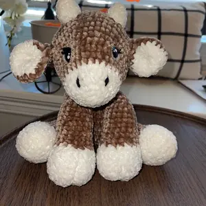 crocheted Colby the cow stuffy