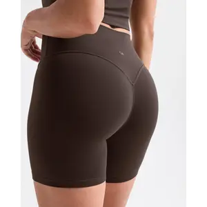 SOLBRACE Women's High Waist 5'' No Front Seam Hidden Scrunch Butt Lifting Shorts, High Stretch Breathable Lightweight Yoga Gym Workout Shorts for Summer