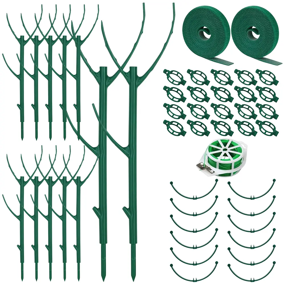 34Pcs Plant Support, Stackable Plant Supports for Indoor Plants, Pothos Plant Climber Pole, Adjustable Stakes for Indoor Plants Training & Vertical Growth Support Stakes - Home Improvement.