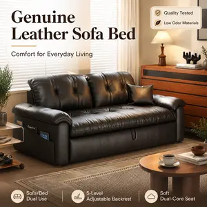 3 in 1 Convertible Sleeper Sofa Bed, Modern Futon Couch Pullout Couches Bed