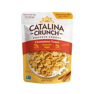 Cinnamon Toast Protein Cereal with 11g Protein and High Fiber, Sugar Free Gluten Free Breakfast Cereal, 9 oz Bag