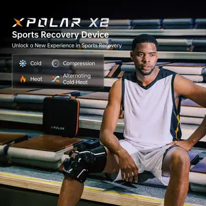 XPOLAR X2 Smart Knee Massager & Recovery Device | Instant Ice, Heat & Air Compression | App-Controlled & AI Customized Plans for Knee, Leg & Shoulder - Post-Workout & Athletic Performance
