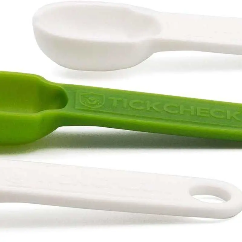 Tick Remover Spoon - 3 Pack of Lightweight Tick Remover Tools with Free Tick ID Card & Carabiner 1 Set 3 Spoons
