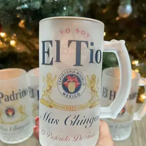 EL TÍO MÁS CHINGON 16 oz  Reusable Washable Reuse Beer Mugs and More - Perfect Beverage- Drinkware, Tumbler