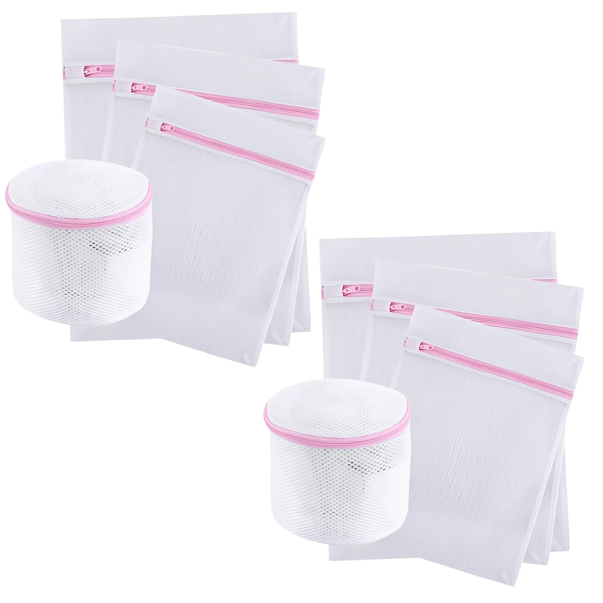 8pcs Laundry Mesh Shoe Bag, Lingerie Washing Bag For Delicates Lingerie Bra Washer Protector Net Wash Bag For Underwear Laundry Lightweight Cloth Household Items Organizing Home Goods White
