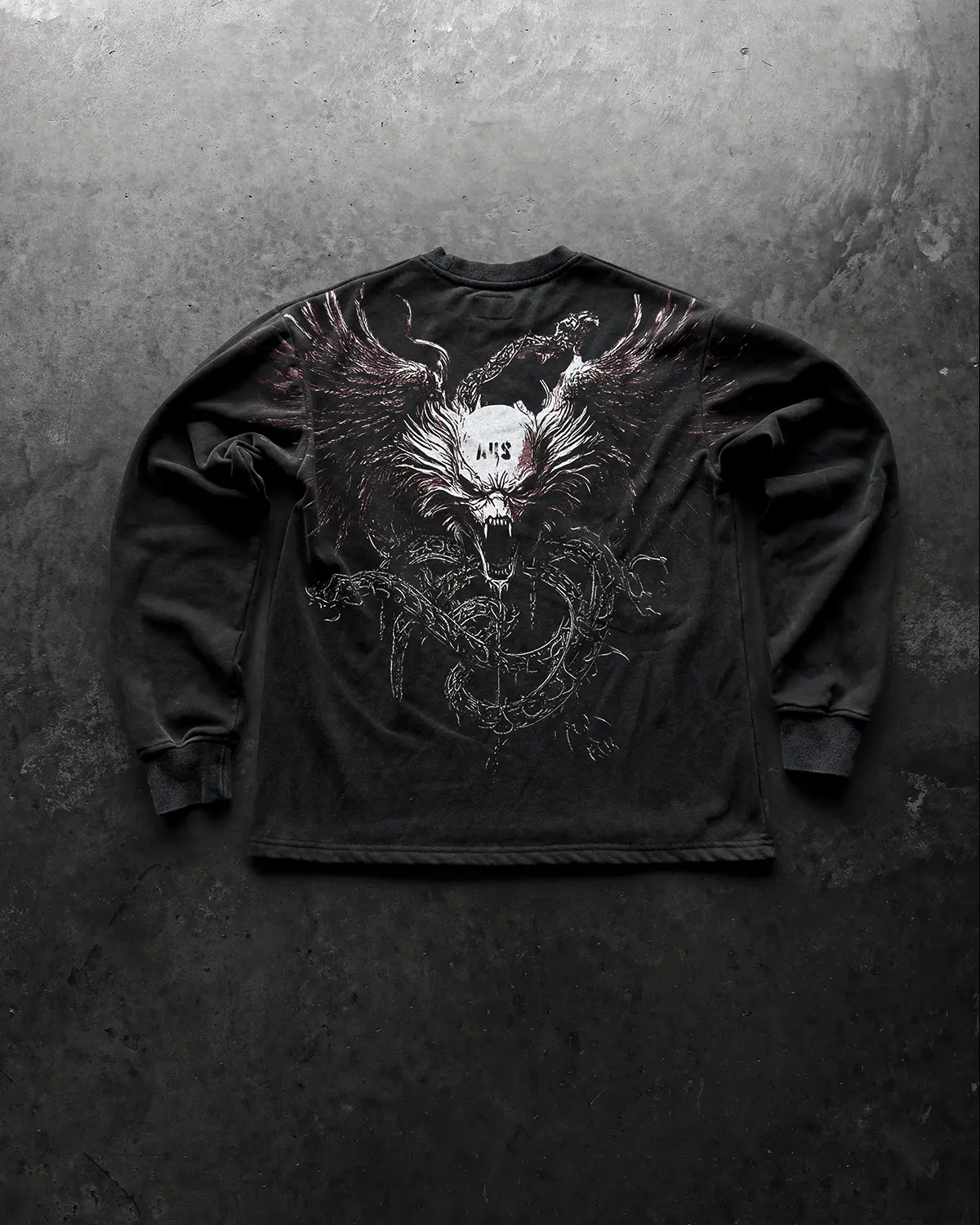 INFERNO LONGSLEEVE - ATHLETIC MENSWEAR FLEECE PULLOVER OVERSIZED CREWNECK