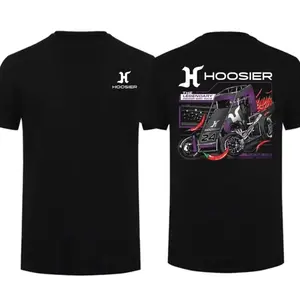 Hoosier Racing Sprint Car T-Shirt  Dirt Track Motorsports Fan Tee, Unisex Ultra Cotton Casual Tee Made in USA Tops graphic tee L