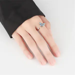 Spinning Butterfly Ring for Women Versatile Accessory Ideal Festival Gift Elegant Addition to Any Outfit