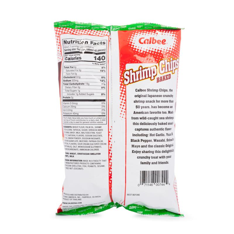 Calbee Shrimp Chips, Sriracha Mayo Flavor 3.3 oz