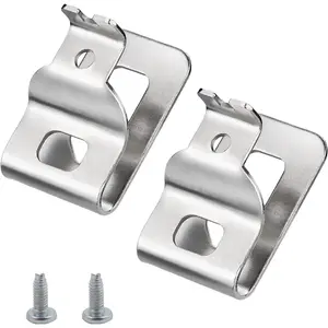 2 count Clips for  304 Stainless Steel Drill Tool Clips Hook Kit, Clips,with Screws for  N268241 Fit for 20V Power Tools DCD980 DCD980L2
