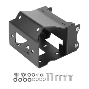 Trailer Hitch Winch Mount For Polaris Sportsman ATVs 2009 And Newer, 2-Inch Receiver, Heavy Duty Steel Construction, Winch Compatible, Off Road Recovery Accessory For ATV And UTV, Powder Coated Rust Resistant