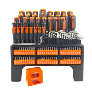 125-Piece Magnetic Screwdriver Set, Plastic Grade, Men's Tools