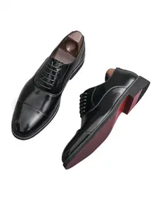 Men Oxford Shoes PU Low Heel Professional Classic Comfortable Versatile Business Men Shoes