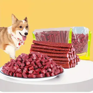 7.05oz/14.11oz(200g/400g) Beef Stick/Cube, All Natural Ingredients, Natural Dog Treats, Healthy, Easily Digestible, Dog Chews Long Lasting, And High Protein, Low Fat, Perfect Training Reward Snack For Small, Medium and Large Dogs