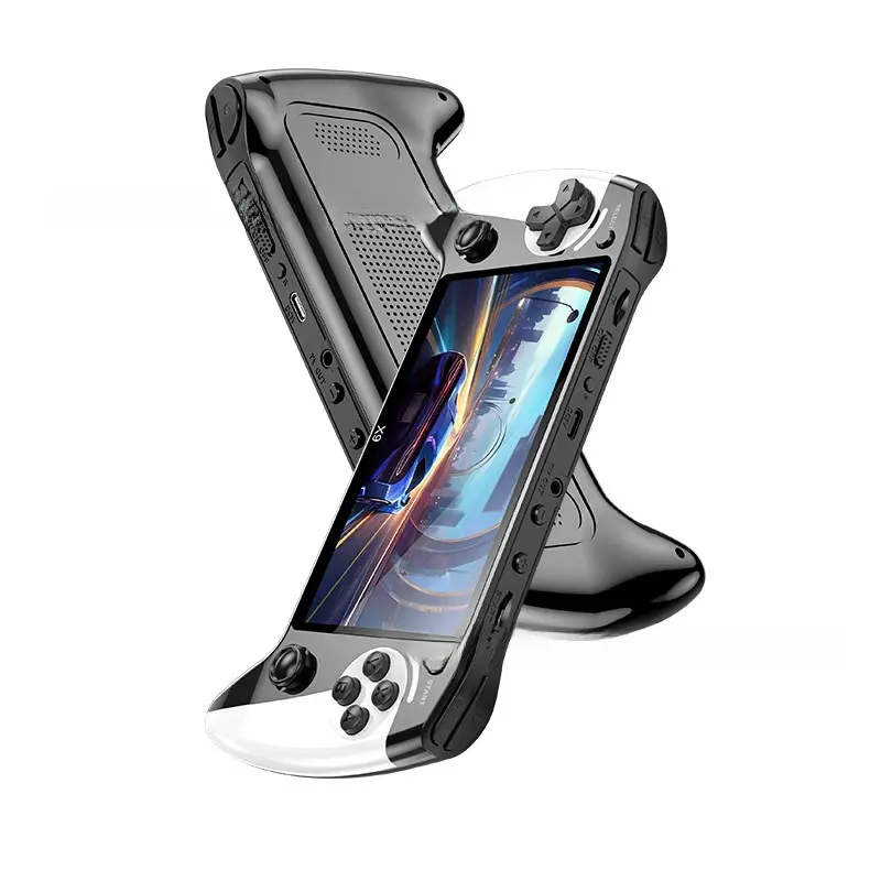 Portable Handheld Video Game Console - Large-Screen Arcade Emulator with Fiberglass Buttons, Built-In Charging Cable