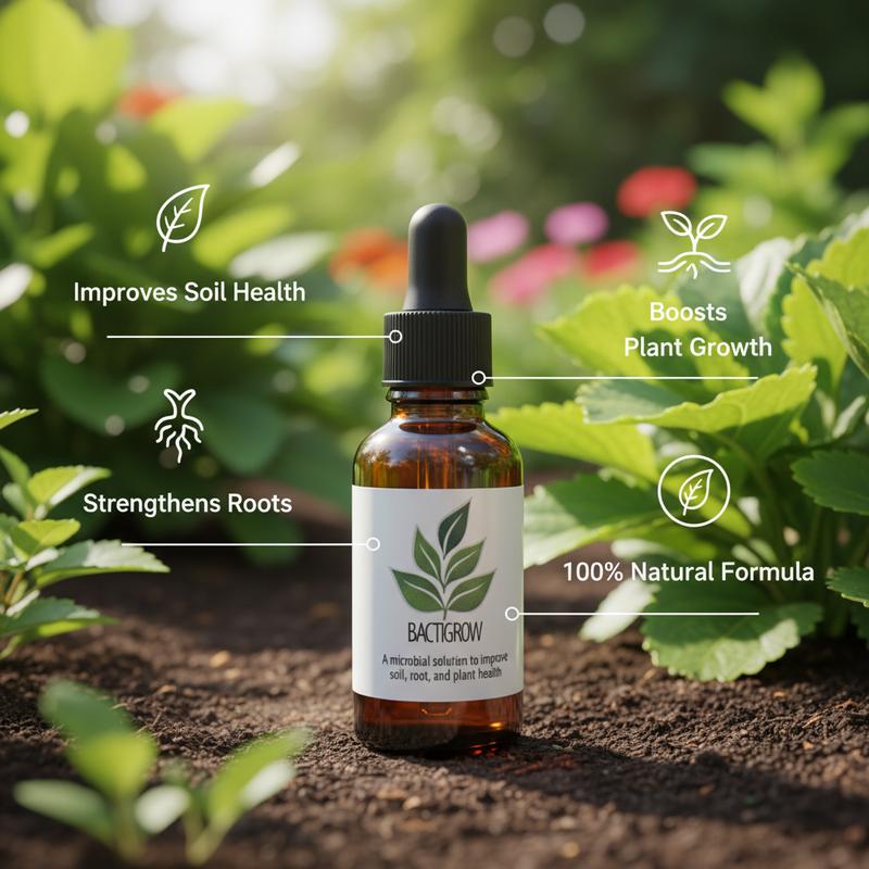 Bactigrow Super Microbial Plant Food - Organic Garden & Houseplant Root Booster - Concentrate Makes 3.5 or 10.5 Gallons - Easy Mix for Vegetables Flowers Lawns Raised Beds Coco Coir & Indoor Plants