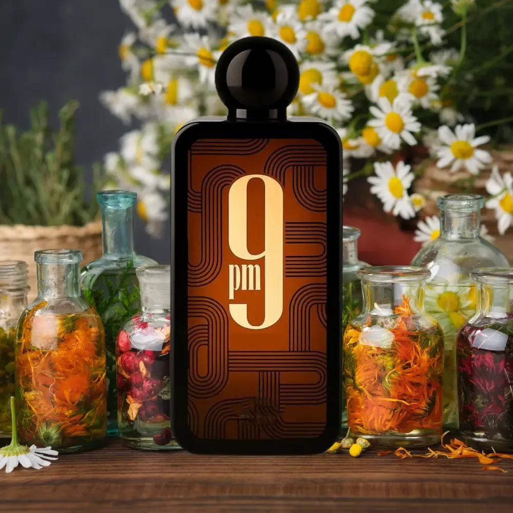 9 PM Elixir Extrait de Parfum 3.4oz | Unisex Spicy Amber Leather Fragrance 8-10+ Hour Longevity