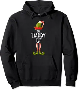 Daddy Elf Matching Family Group Christmas Elves Pajama PJ Pullover Hoodie - Phoebeumba Shop 20B09FJQ736J