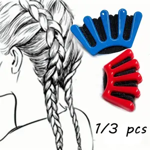 New DIY hair styling tools, travel essentials, five-finger sponge hair curler, stylist's curling accessory, suitable for women's party and wedding hairstyles, easy-to-use braids and plaits for beginners, and a Mother's Day gift.