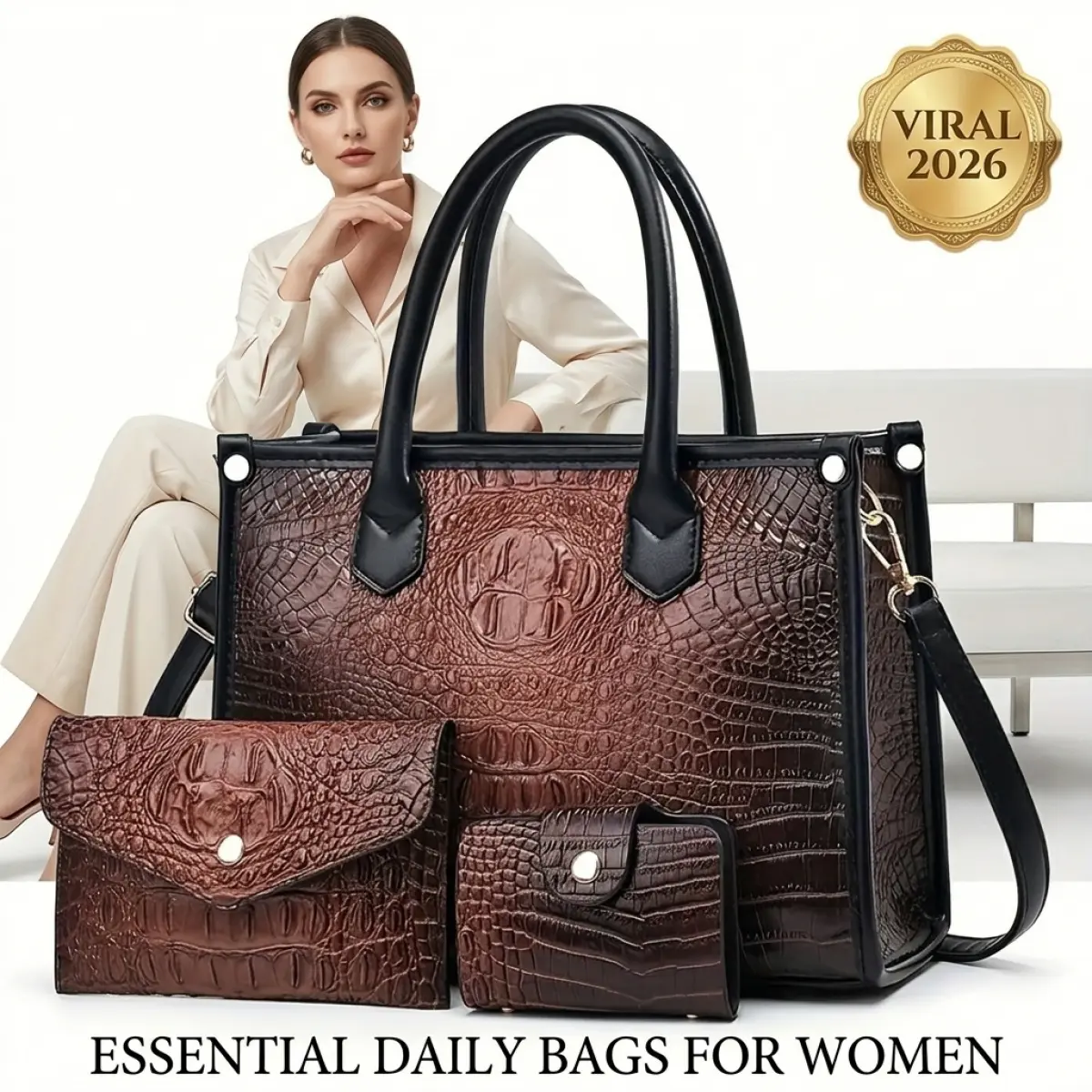 Leather faux bag - TikTok Shop