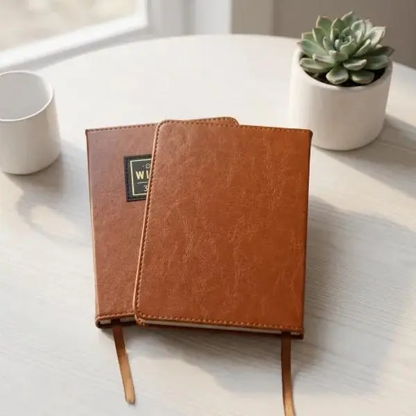 365 Devotions in Brown Faux Leather | Daily Faith & Encouragement Journal | Portable Reflection Book | Perfect Holiday Gift for Christmas, Fathers, Husbands & Sons | Bible Study & Prayer Notebook