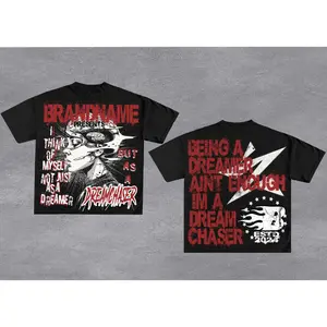 Y2K Graphic "Dream Chaser" Personalize Printed Tshirt Casual Cotton