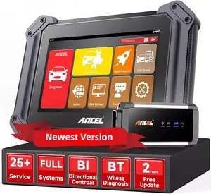 ANCEL V6 PRO OBD2 Scanner Automotive Diagnostic Tool with 25+ Reset Service, Bi-directional Control, ABS Bleeding, EPB/SAS/Injector/IMMO/Throttle/Oil Reset, OBDII Code Reader Scan Tool