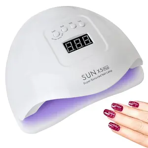 UV LED Nail Lamp 120W, Professional Nail Dryer Gel Polish Light, UV Nail Light With 4 Timer Setting, Nail Polish Curing Gel LED Dryer, Professional Nail Art Tools With Automatic Sensor