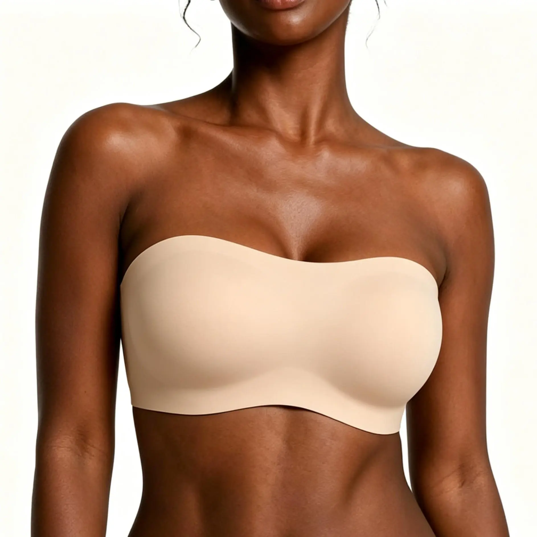 Women's Convertible Strapless Minimizer Bandeau Bra Underwire Unlin ed for Large Bust