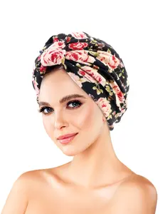 1pcs Rhombus Pattern Printed Headscarf Hat, Sleep Cap, Beauty Hair Care Cap, Chemotherapy Cap, Comfortable & Stylish Design, Haircare, Hair Care Wrap