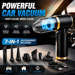 Portable Car Vacuum Cleaner with Air Blower, Handheld Vacuum for Auto Detailing, Home Cleaning & Pet Hair Removal
