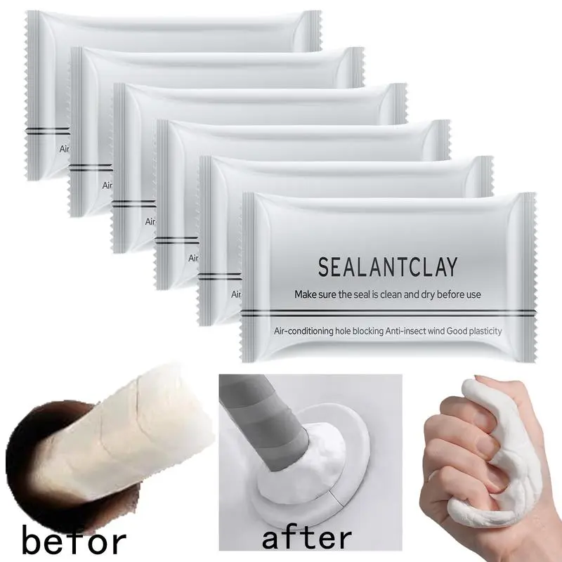10PCS Wall Hole Repair Kit –Sealant Mastic Putty for Quick Fix, Air Conditioning & Drain Holes, Durable, Easy-to-Apply Mending Mud for Home Repair, Wall Crack Filling & Leak Sealing