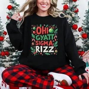 Ohio Skibidi  Sigma Rizz SweatShirt, Funny Ohio Meme SweatShirt, Rizz Em Shirt, Rizzler SweatShirt, Funny Teen Slang SweatShirt,Christmas Gift