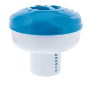 Pool Floating Collapsible Chlorine 3" or 4" Tablet Chemical Dispenser, 8" Diameter - Adjustable Balanced Chemical Delivery