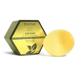 TWINS Egg Soap Bar - Natural Ingredients for Gentle Cleansing & Moisturizing - Perfect for Daily Use - Skin Brightening & Acne Control