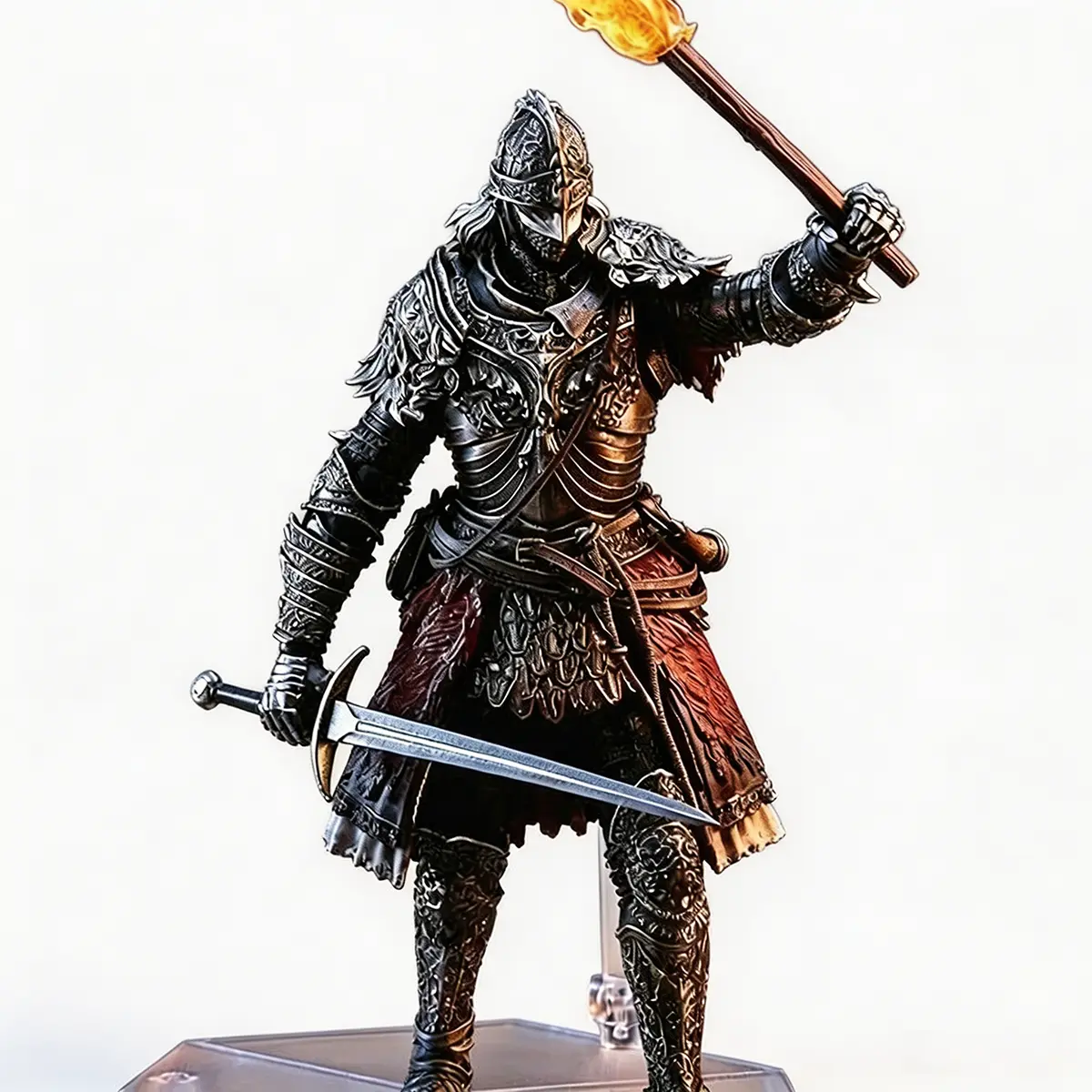 Elden Ring Raging Wolf Action Figurine - 16cm/6.3in Fully Articulated Character Figurine, Premium PVC Collectible Action Figure with Multiple Weapons & Shield, Gift for FromSoftware Soulsborne Gamers, Character Figurine Action Figures