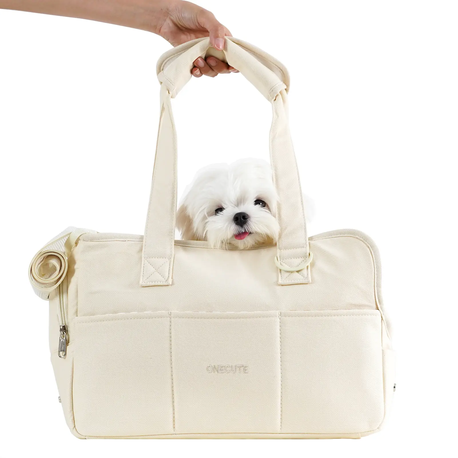 Dog Carrier for Small Dogs Rabbit cat with Large Pockets, Cotton Bag, Dog Carrier Soft Sided, Collapsible Travel Puppy Carrier