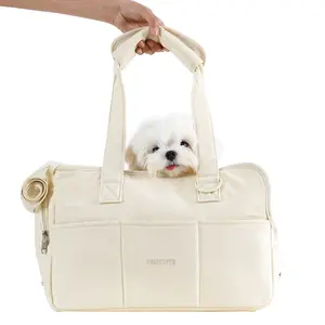 Dog Carrier for Small Dogs Rabbit cat with Large Pockets, Cotton Bag, Dog Carrier Soft Sided, Collapsible Travel Puppy Carrier
