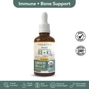 Plant-D3 + K2 5,000 IU D3 Strength (MenaQ7) Healthcare Vitamin